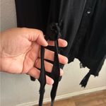 Chic Black Sleeveless Overlay Bling Details Tunic Top L Size L Photo 4