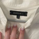 Lafayette 148  cotton button up top medium Photo 4