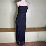 City Triangles Vintage Y2K Dark Fairy Goth Slinky Black Spaghetti‎ Strap Back Maxi Dress Sz M Photo 1