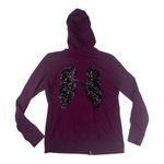 Victoria's Secret size medium Deep Purple Zip-Up jacket sweatshirt seqiun angel Photo 1