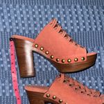 Michael Kors Women's Red Brick color Woven Mules Photo 2