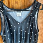 Anthony Richards Fit Flare Polka Dot Sun Dress Black & White Size Medium Pockets Photo 2