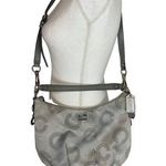 Coach Handbag Crossbody Silver Signature C Photo 0