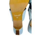 Splendid  Women's Hannah Kitten Heel Sandals Light Denim Blue Fabric‎ 8.5 M NWB Photo 7