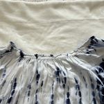 Altar'd State Blue and White Ruffled 3/4 Sleeve Blouse/Dress/swim suit cover-up Photo 3