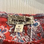 One World  Red & Blue Paisley Print Top Photo 3