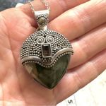Sterling silver ocean Jasper pendant necklace Photo 15