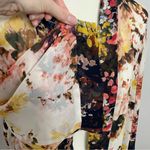 Cato Kimono Cardigan Duster Floral Oversized Lightweight Pink Black Yellow Photo 8