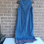 Agapo blue denim jeans dress size medium Photo 2