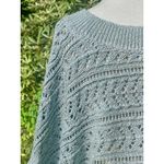 White House | Black Market WHBM Summer Sweater Crochet Sage M Photo 4