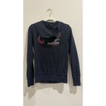 Carlos Bakery Hoboken NJ Zip Up Hoodie Rhinestone Logo Women's Size M Black Size M Photo 5