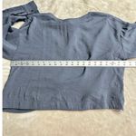 Madewell  Relaxed Tulip-Back Top Women's XS Blue Gray Long Sleeve Open Back NWT Photo 6