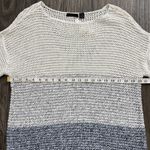 RDI  Open Knit Long Sleeve Sweater Blue White Size XL NWT Boho Lagenlook Photo 2