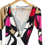 Diane Von Furstenberg  The Abrigo Long Sleeve Silk Wrap Dress in Miro Flowers,‎ 4 Photo 2