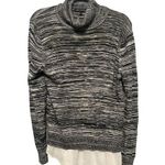 Cable & Gauge  Chiffon Cotton Cowl Neck Sweater Grey Size L Preppy Aesthetic Photo 0