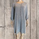 AGB Women's Tab Sleeve Dress with Necklace Black White Medium Photo 1