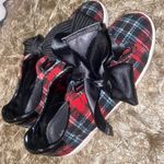 Jeffrey Campbell JEFFERY CAMPBELL PLAID RED SNEAKERS WITH BOW LACE UP Photo 1