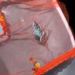 one piece orange sheer mesh Nighty! New Size L Photo 6