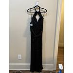 Mac Duggal Sequined Draped Sleeveless Keyhole Cowl Back Gown Women's 2 Photo 3