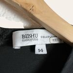 Bibhu Mohapatra Collective Black Cutout Fringe Asymmetric Midi Dress Size 14 Photo 8