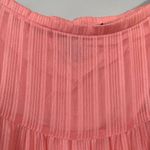Rampage Vintage Y2K  Tiered Full Midi Skirt Size 9 Coral Sheer Ruffle Lined Retro Photo 5