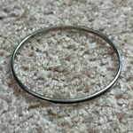 Women’s vintage dainty‎ silver tone bangle bracelet one size measurements shown Photo 3