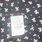 Ann Taylor  Factory Black White Green Bows Patterned Button‎ Down Shirt Bow tie Photo 7