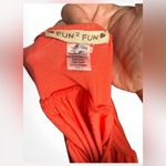 Fun 2 Fun Orange Halter Mini Dress Size L Photo 2