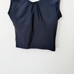 [Honeymark] Black Basil Wrap Swim Tank Top Stretch Workout Modest Size Medium M Photo 6