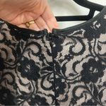 Alfani  lace cap sleeve fully lined fit & flare dress size 10 black and nude Photo 6