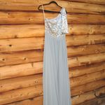 Sachin + Babi  Jolie One Shoulder Sequin Gown Dress Photo 6