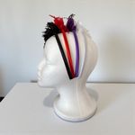 Bundle of 4 ladies tea party/ fascinators. Brand new. Red, black, purple, white Black Photo 1