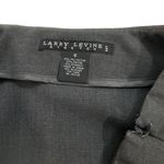 Larry Levine  Stretch Pencil Skirt Size 8 Pleated Hem Unlined Gray Photo 2