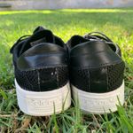 Adidas Black Leather Court Vantage Mesh Sneakers Photo 8