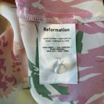 Reformation  Jennis Silk Mini Dress Fabrizia Floral Open Back Slip Halter Size S Photo 5