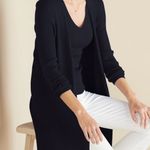 Soft Surroundings  Charcoal Ribbed Cardigan Photo 1