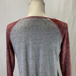 Peanuts Distressed Burnout Maroon and Gray Snoopy Christmas Tee XL Red Photo 8