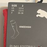 Puma Football Socks Red White Kneehigh Team Liga padded ankle Socks Sz 3 (5-6) Photo 6