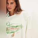 Free People We the Free Graphic Camden Pullover in Mallard Combo. Size S. NEW WITH TAG Photo 2