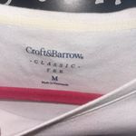 Croft & Barrow White Long Sleeve Tee with Blue Snowflake Photo 3