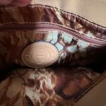 Etienne Aigner Leather Colorblock Satchel Shoulder Bag Turn Lock Purse Photo 6