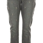 Sundance  Primrose Grey Denim Sequin Details Mid Rise Ankle Jeans Size 29 Photo 0