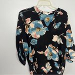 Le lis  Black and Blue Floral Blouse Photo 2