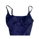 ANDIE NWT Havana Empire Waist One Piece Swimsuit Removable Cups L Navy Blue Photo 2