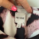 Nic+Zoe ‎ Spring Shadow Cowl Neck Tank Top Black Multi 3X Photo 4