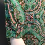 J.Crew  Mint Green Flora Print Long Sleeve Tunic Photo 3