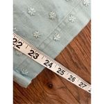 J. Jill 100% linen wide leg embroidered hem pant size small Green Photo 3