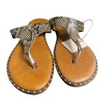 Sophia Milano  Women's Snakeskin like Shoes/ Thong Sandals Size 8 SKU 1822 Photo 0