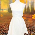 NBD  Small White Fit Flare Open Back Mini Dress Photo 6