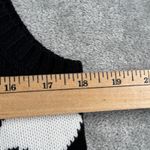 Jones New York  Sport Sweater Vest Black White Floral Knit Top Womens M Academia Photo 9